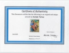 Itzchak Tarkay – Original-Aquarell in Mischtechnik, handsigniert, mit Zertifikat