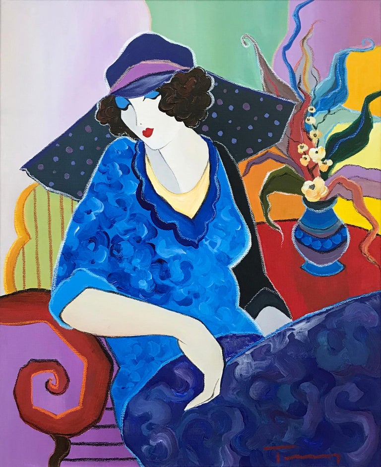 Itzchak Tarkay DAYDREAMING at 1stDibs tarkay paintings, tarkay