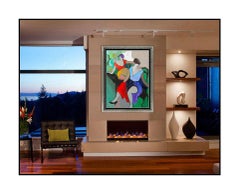 Itzchak Tarkay Oil Painting On Canvas Large Original Signed Lady Portrait Art