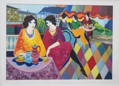 Itzchak Tarkay, 'Pomeriggio di sole', 2000, Quadro originale su tela acrilica, 36x48
