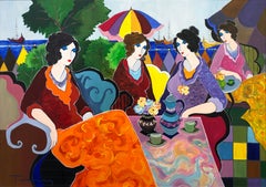 Ladies at Seaside (large original painting)