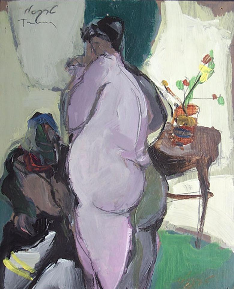 Itzchak Tarkay Nude Painting – Akt IV
