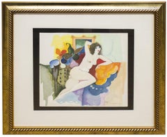 1999 Itzchak Tarkay 'Amelie Reclining' hand signed lithograph