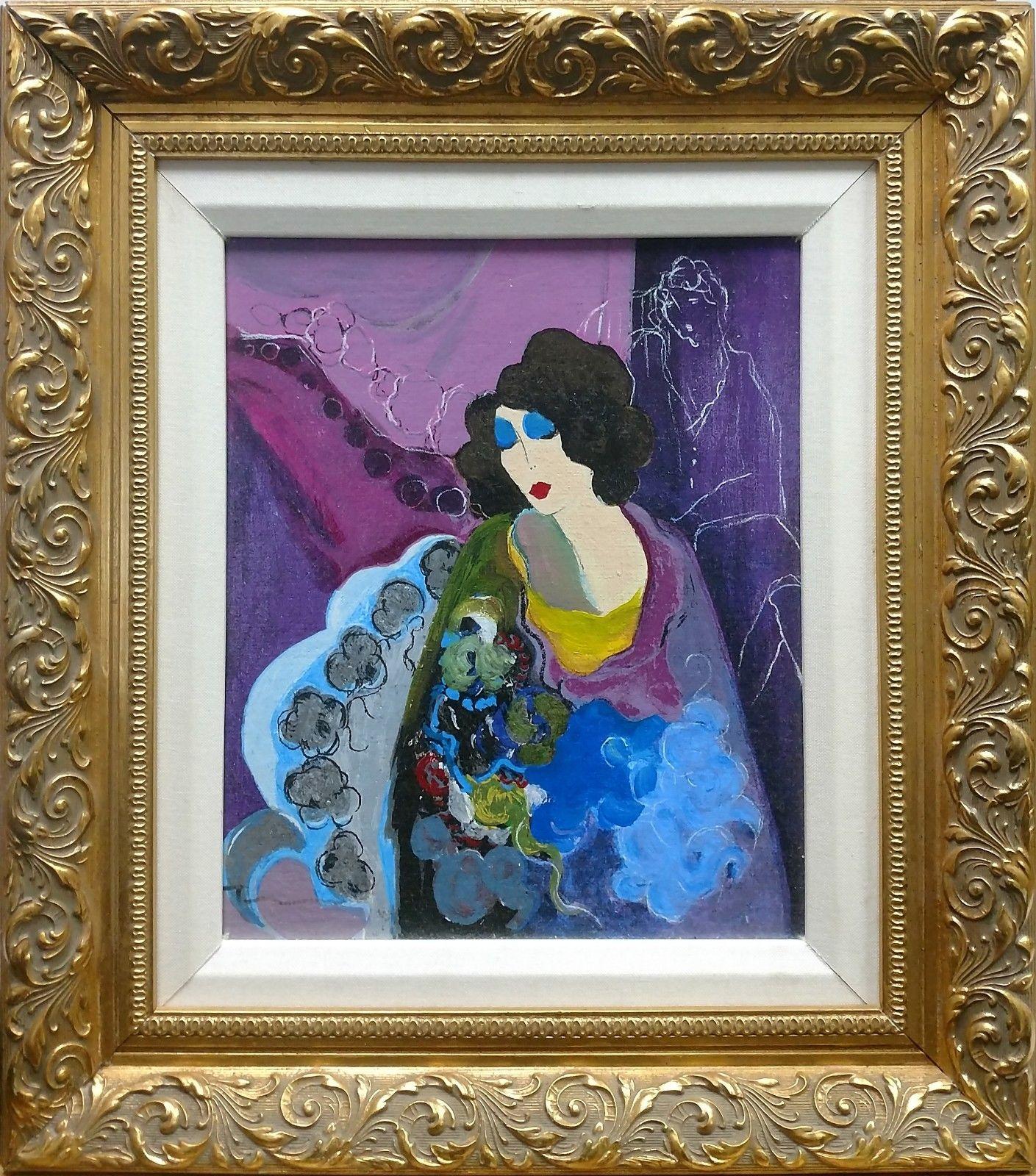 Itzchak Tarkay Figurative Print - CHARLOTTE SEATED