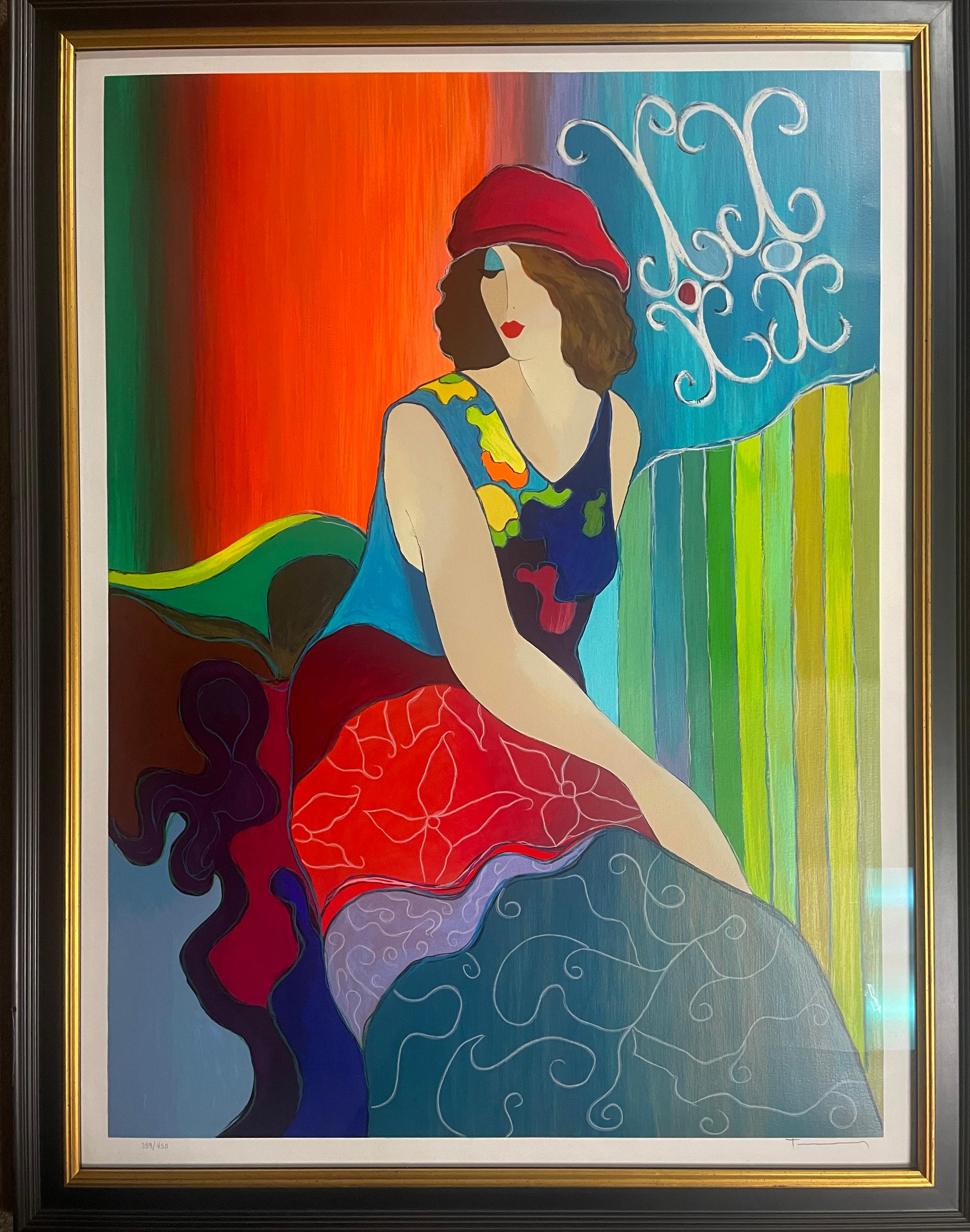 "Pose de colores" - Print de Itzchak Tarkay