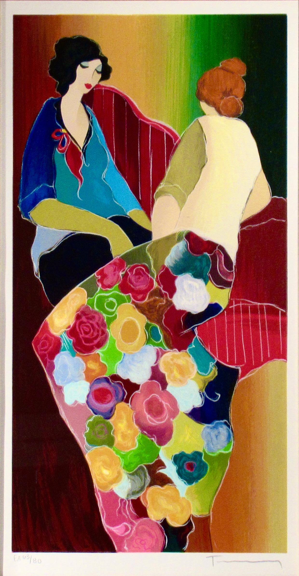 Confiding - Print de Itzchak Tarkay