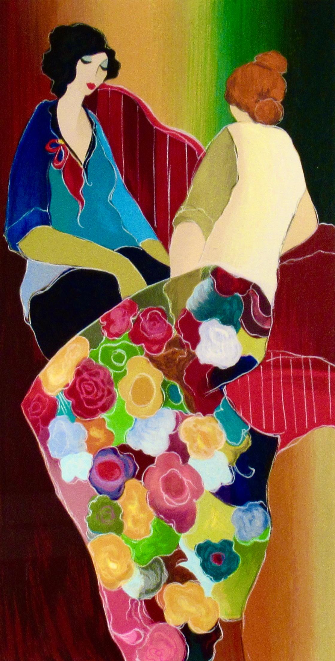 Confiding - Art déco Print par Itzchak Tarkay