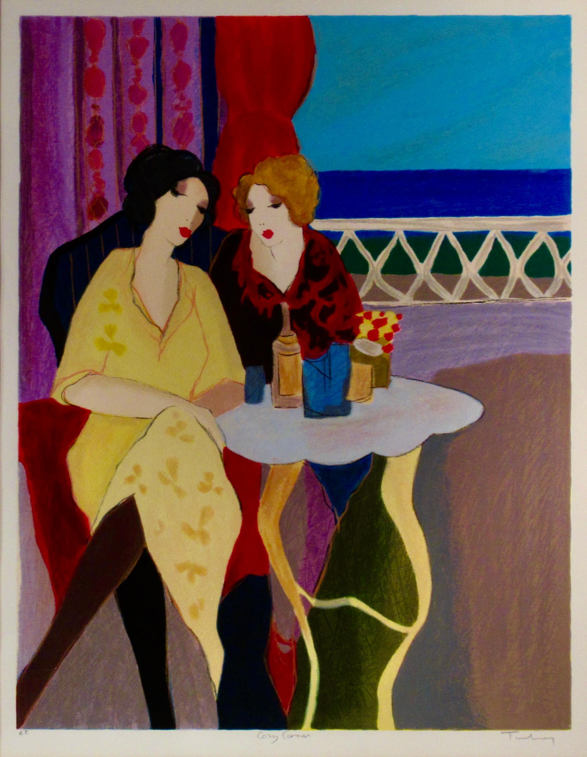 Cozy Corner - Print by Itzchak Tarkay