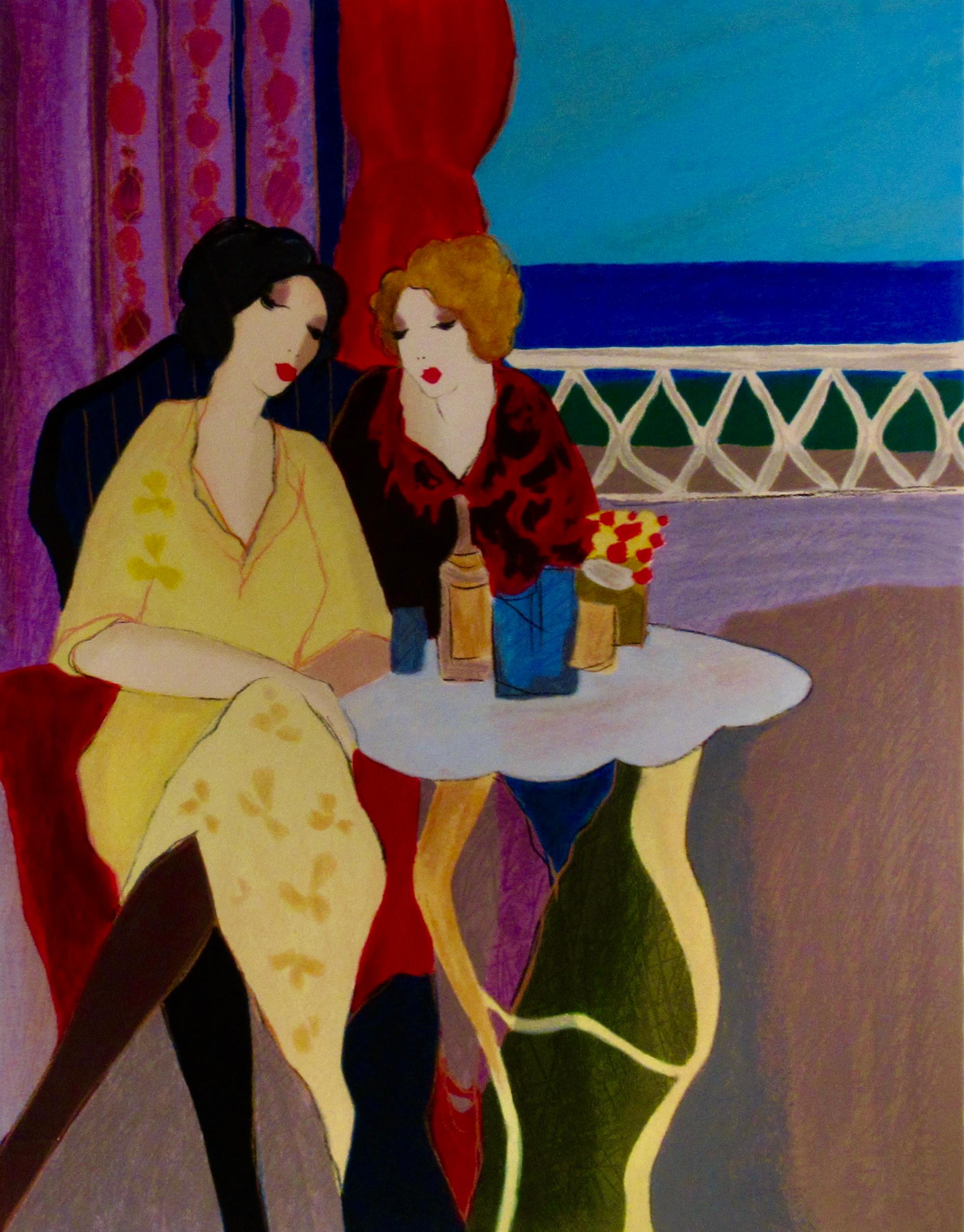 Cozy Corner - Art Deco Print by Itzchak Tarkay