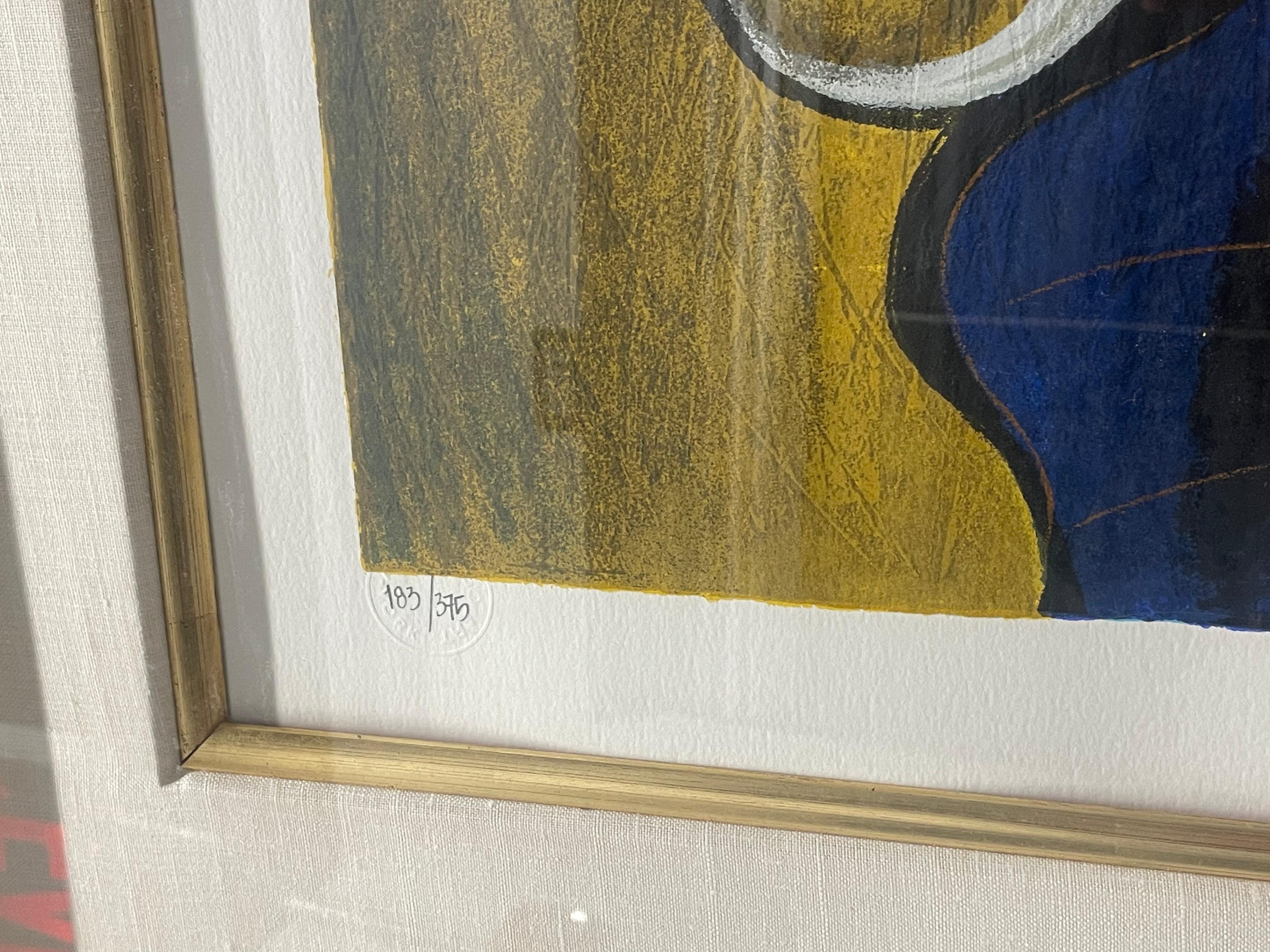 This is a very large serigraph signed and numbered by tarkay. In good condition. It measures 67x42. Buyer is responsible for all shipping cost