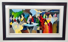 Itzchak Tarkay Afternoon Luncheon Serigraph 1998 Limited Edition Numbered Signed