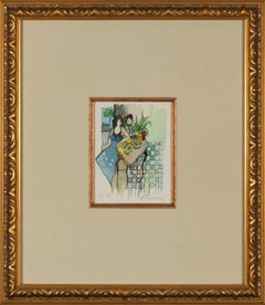 Itzchak Tarkay [Café Friends] 2001 Signed Serigraph, Hors Commerce Proof