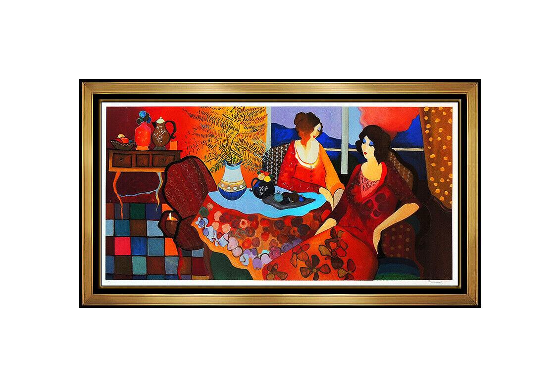 Itzchak Tarkay Large and Embossed Color Serigraph, Elaborately Custom Framed and listed with the Submit Best Offer option
Accepting Offers Now:  Up for sale here we have an Extremely Rare and Authentic Serigraph by Itzchak Tarkay titled, 