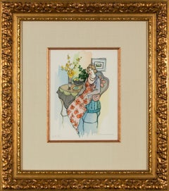 Itzchak Tarkay "Sweet Thoughts" 2001 Signed Serigraph, European Artist Proof