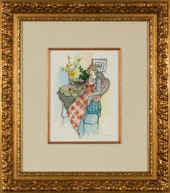 Itzchak Tarkay "Sweet Thoughts" 2001 Signed Serigraph, European Artist Proof