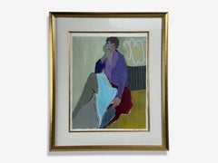 ItzchakTarkay, Fauvismus, "Glückliche Erinnerungen", signierter und nummerierter Siebdruck 20c.