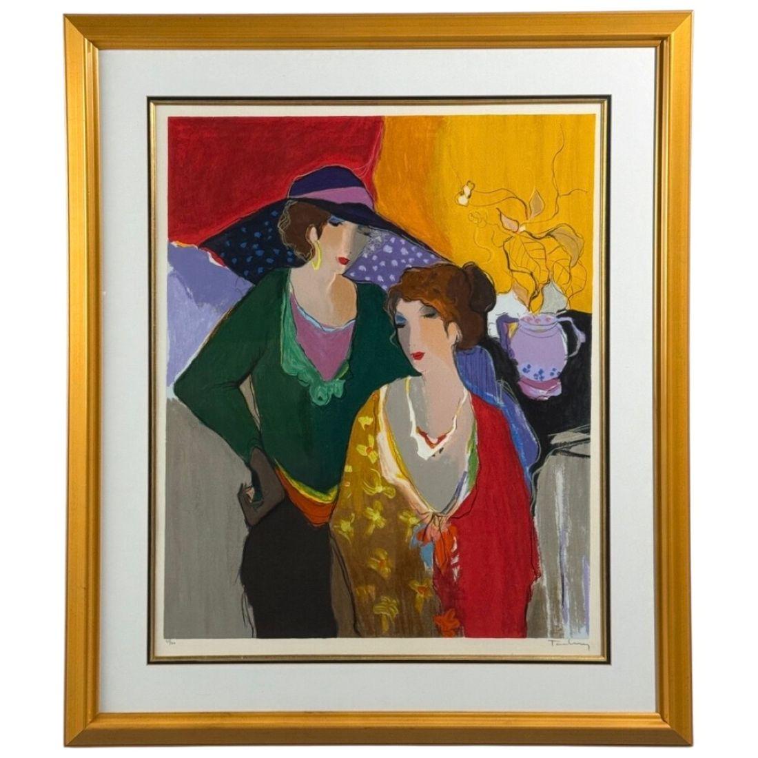 Figurative Print di Itzchak Tarkay - ItzchakTarkay, Fauvismo, "Sul palco" Serigrafia firmata e numerata, 20c.
