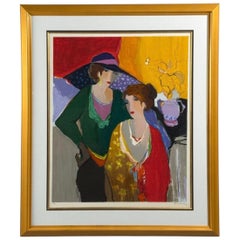 ItzchakTarkay, Fauvismus, "On the Stage" Signierter und nummerierter Siebdruck, 20c.