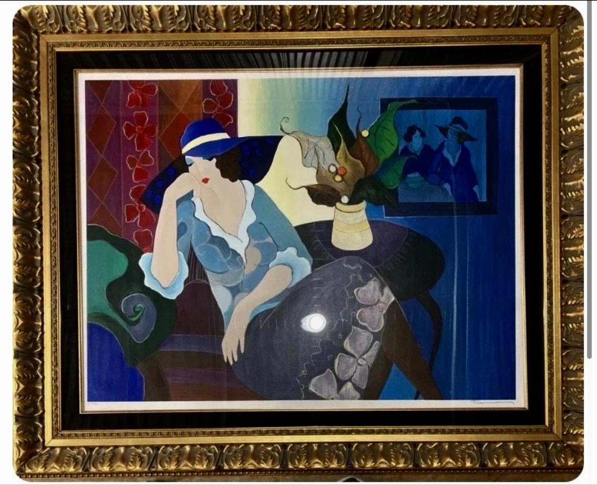 “Quiet evening” - Print by Itzchak Tarkay