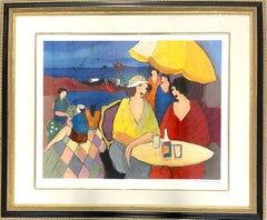 Vintage “society/under yellow umbrella“