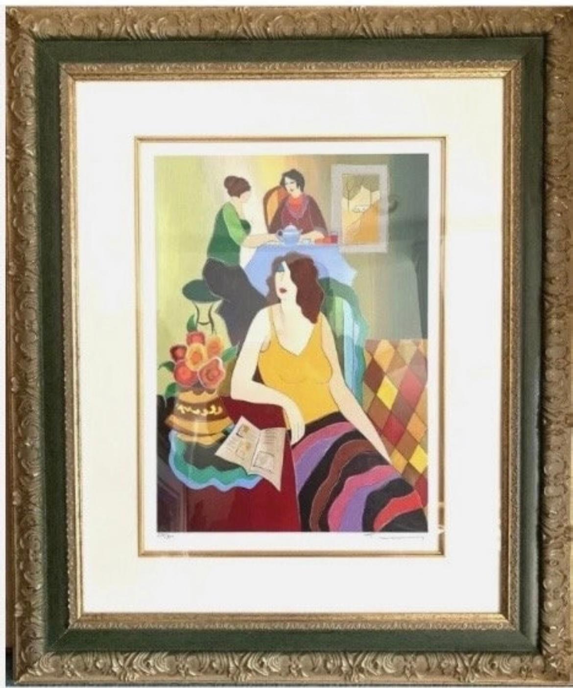 “subtly amused“ - Print by Itzchak Tarkay