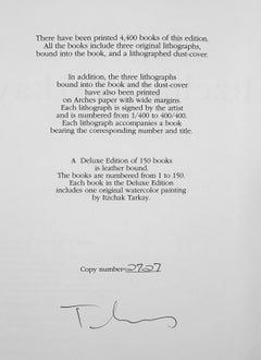 Works on Paper Book with 3 Original Lithographs