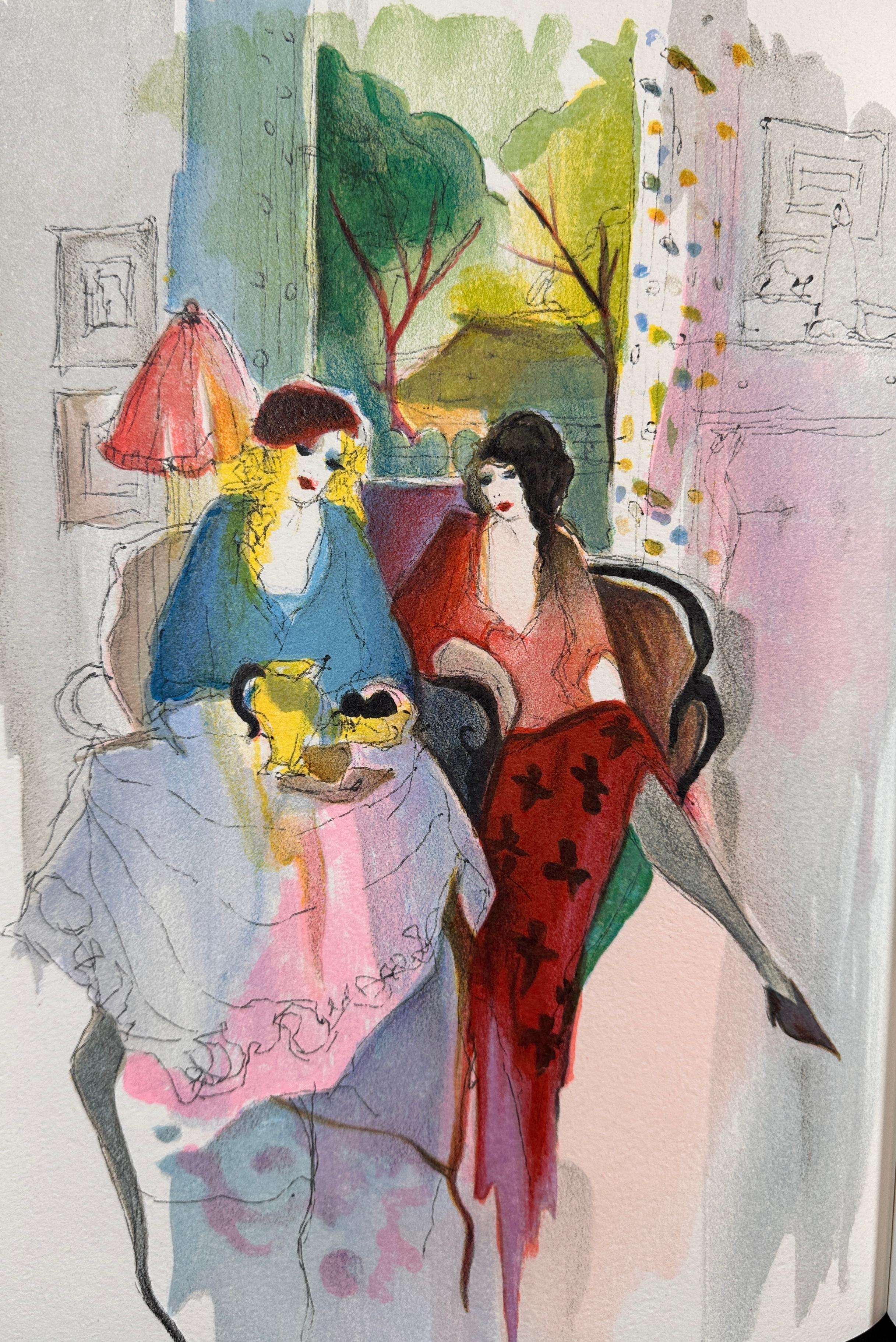 Werke auf Papier Buch mit 3 Originallithografien (Post-Impressionismus), Print, von Itzchak Tarkay