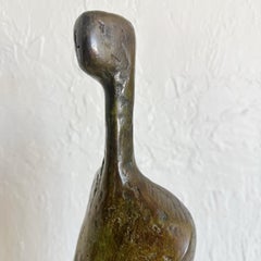 Itzik Benshalom Abstract Figural Bronze, Israel, 1970s