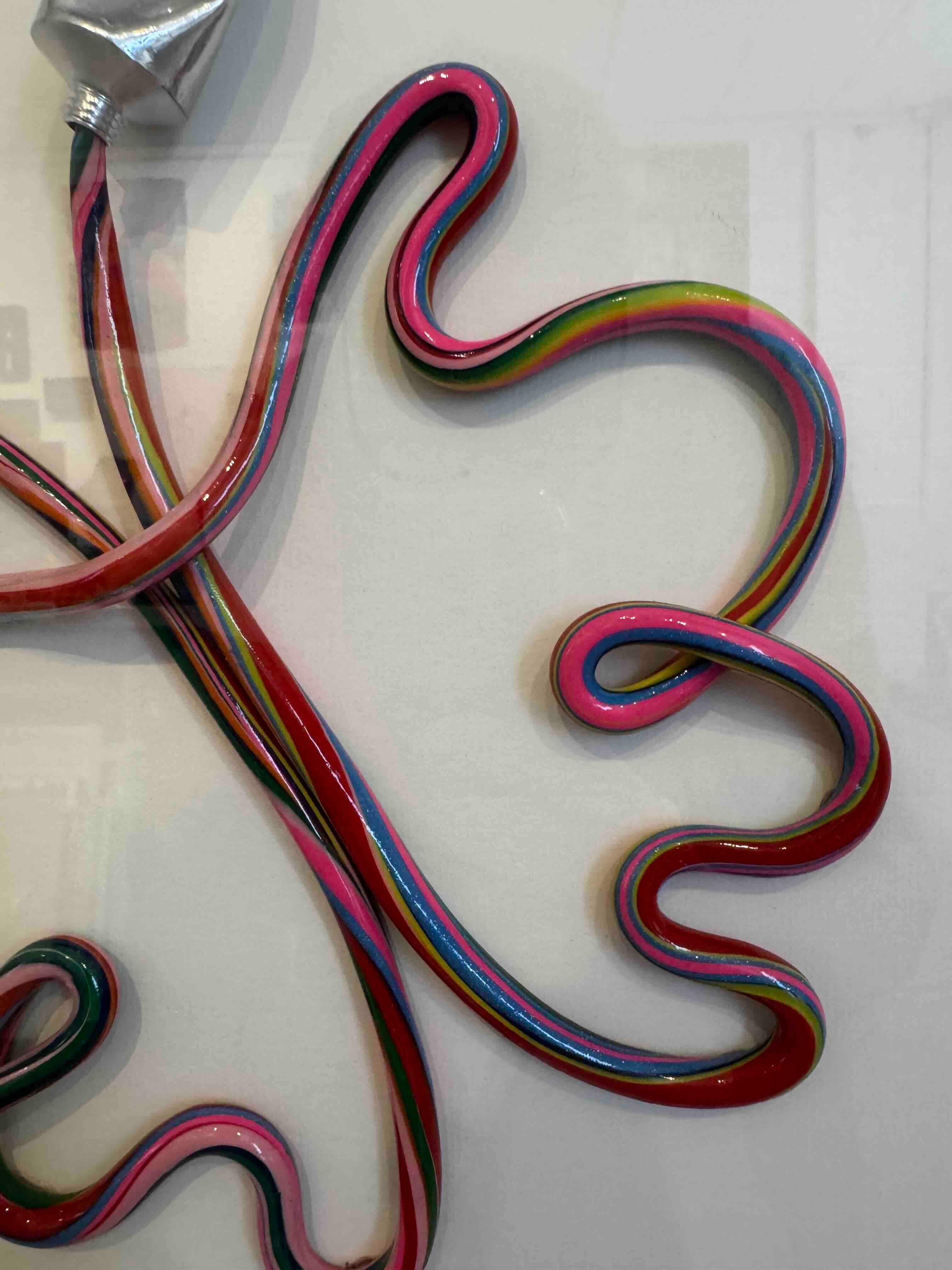 Butterfly - pop art painting, wall sculpture For Sale 9