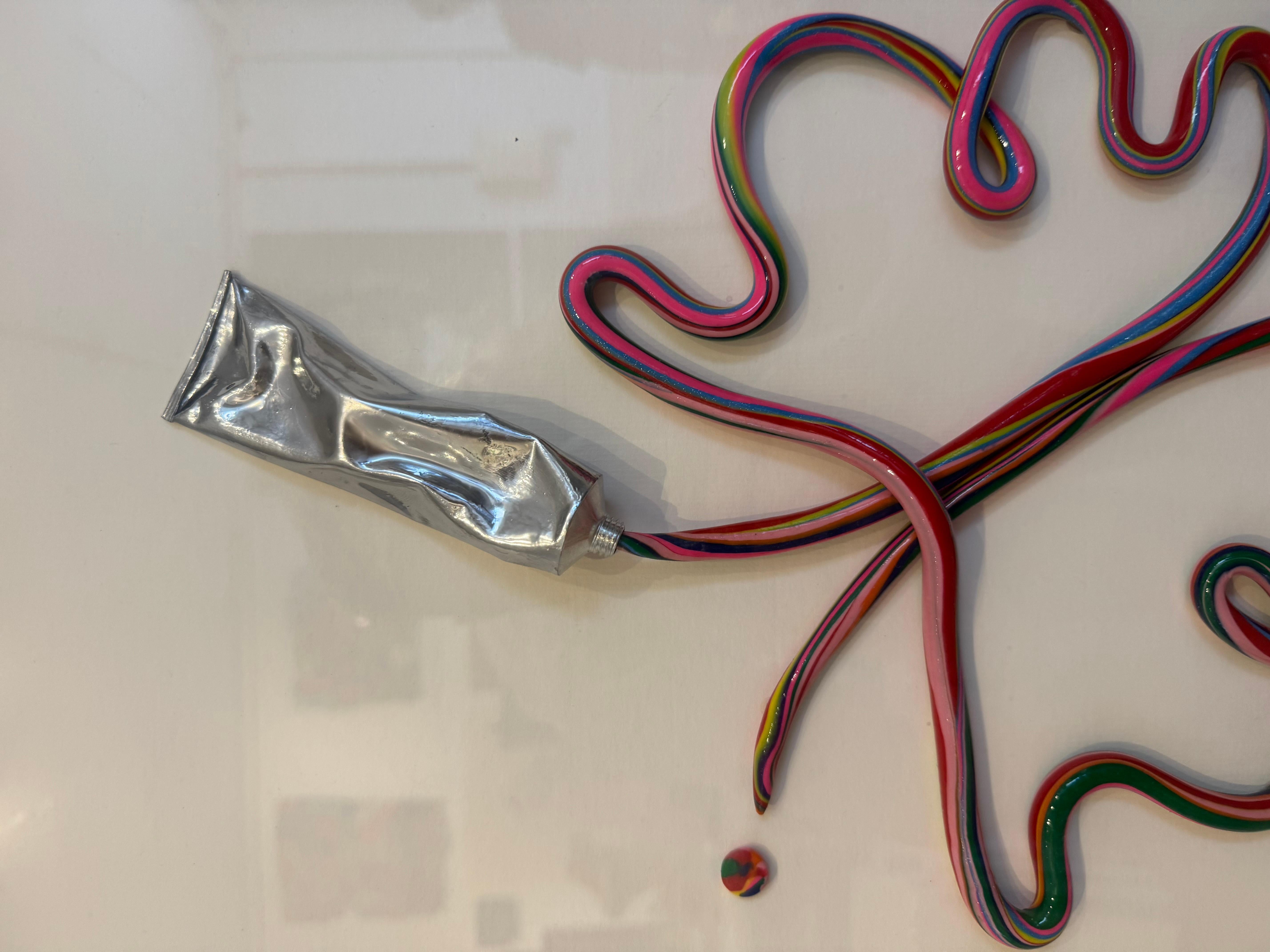 Butterfly - pop art painting, wall sculpture For Sale 2