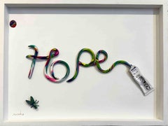 Hope - pop art painting, wall sculpture