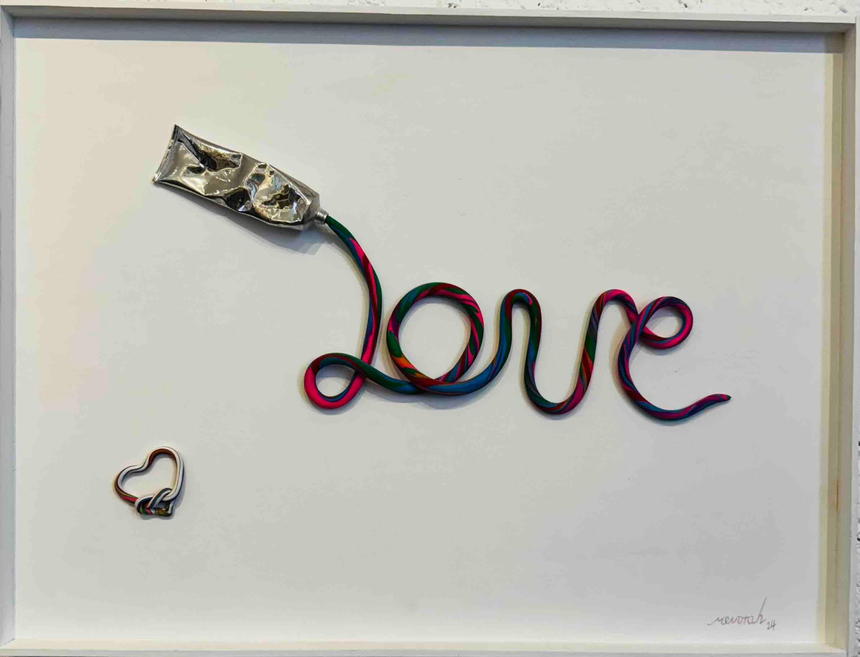 Love New York - pintura pop art, escultura mural