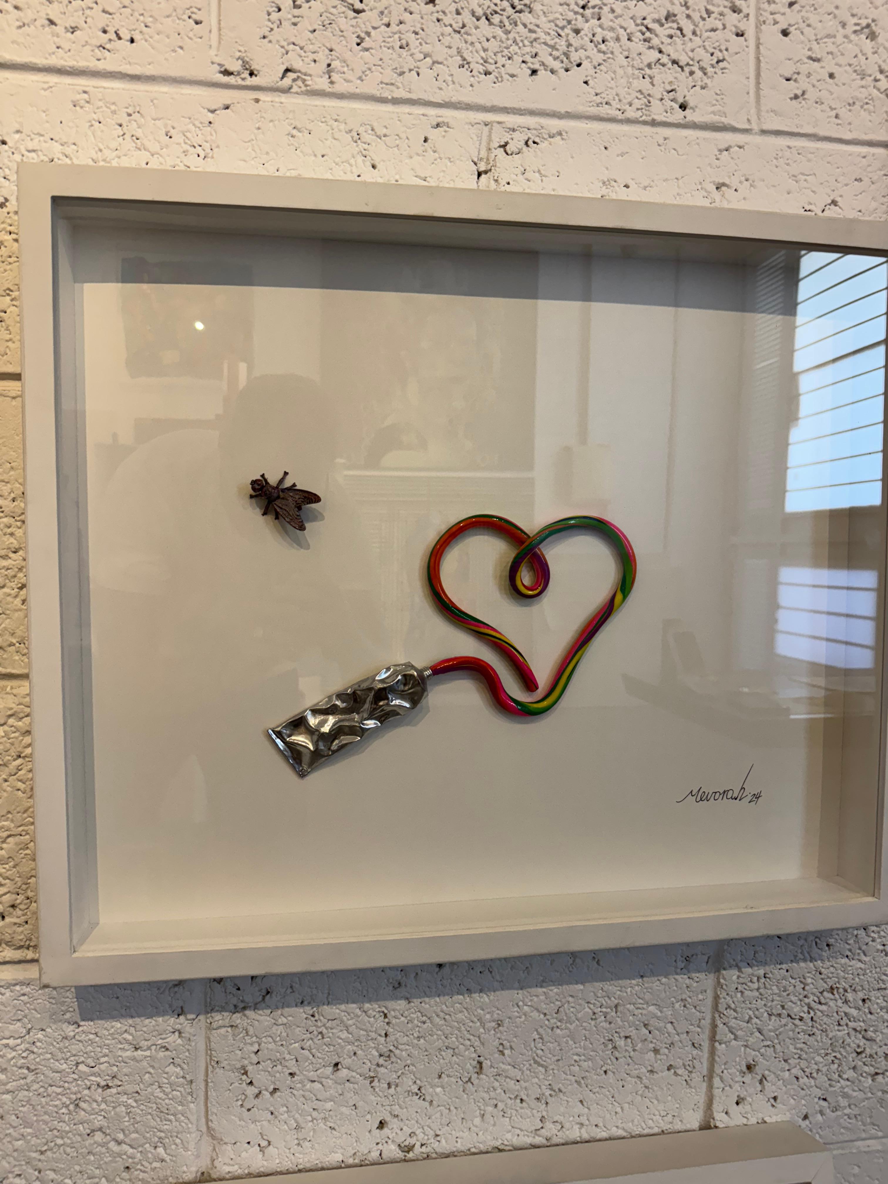 Amore con la mosca - dipinto pop art in vendita 4