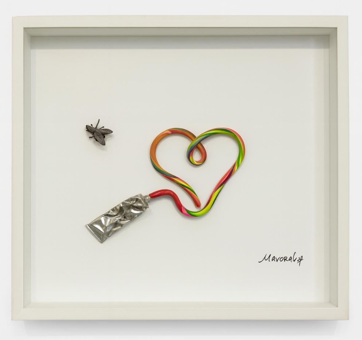 Amore con la mosca - dipinto pop art in vendita 5
