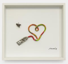 Amore con la mosca - dipinto pop art