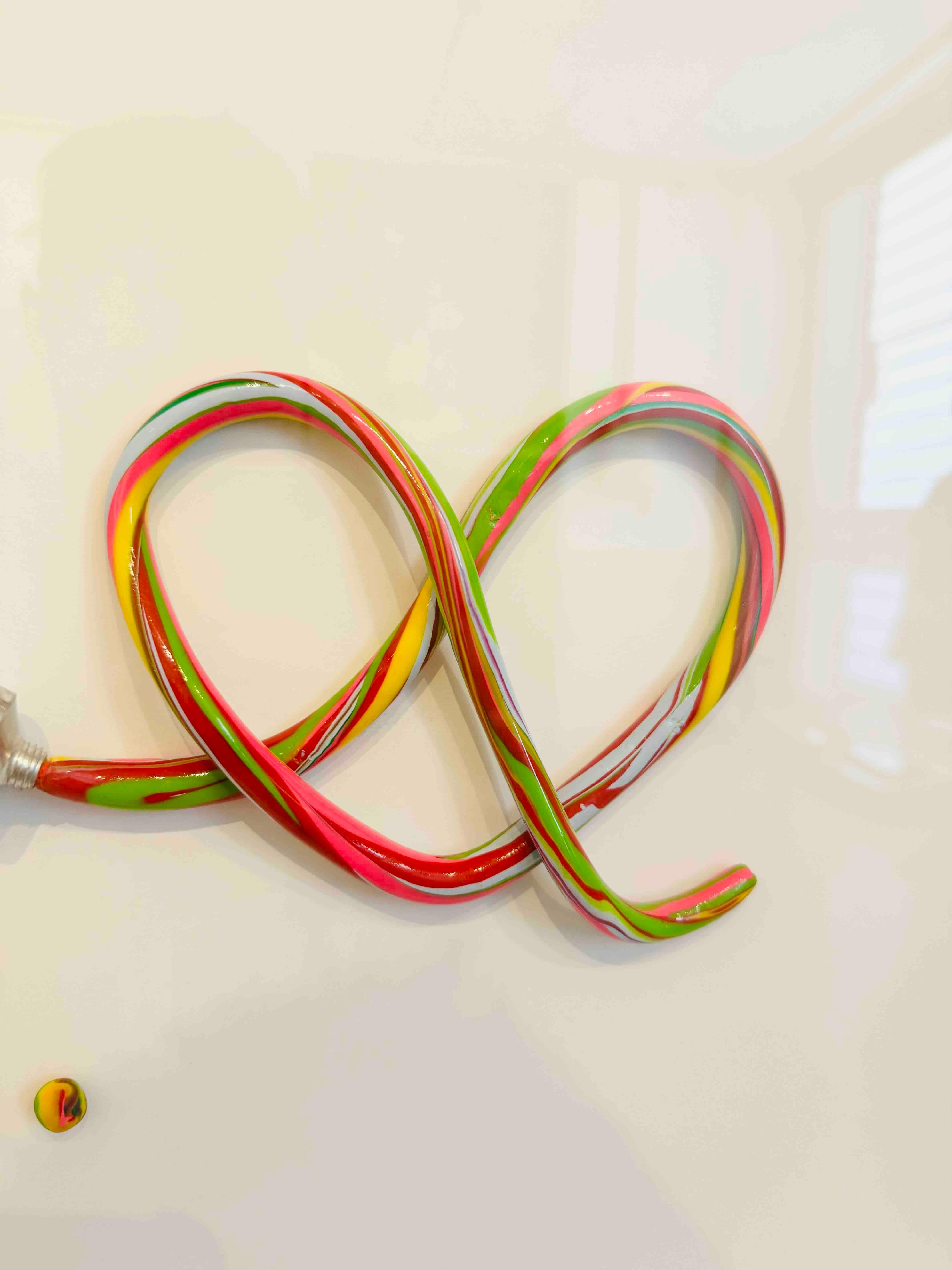 United hearts - pop art painting, wall sculpture - Beige Figurative Painting by Itzik Mevorah