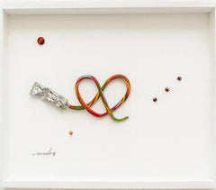 United hearts - pop art painting, wall sculpture