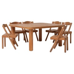Iva Dining Table & Six Chairs Roberto Pamio & Renato Toso for Stillwood, Italy