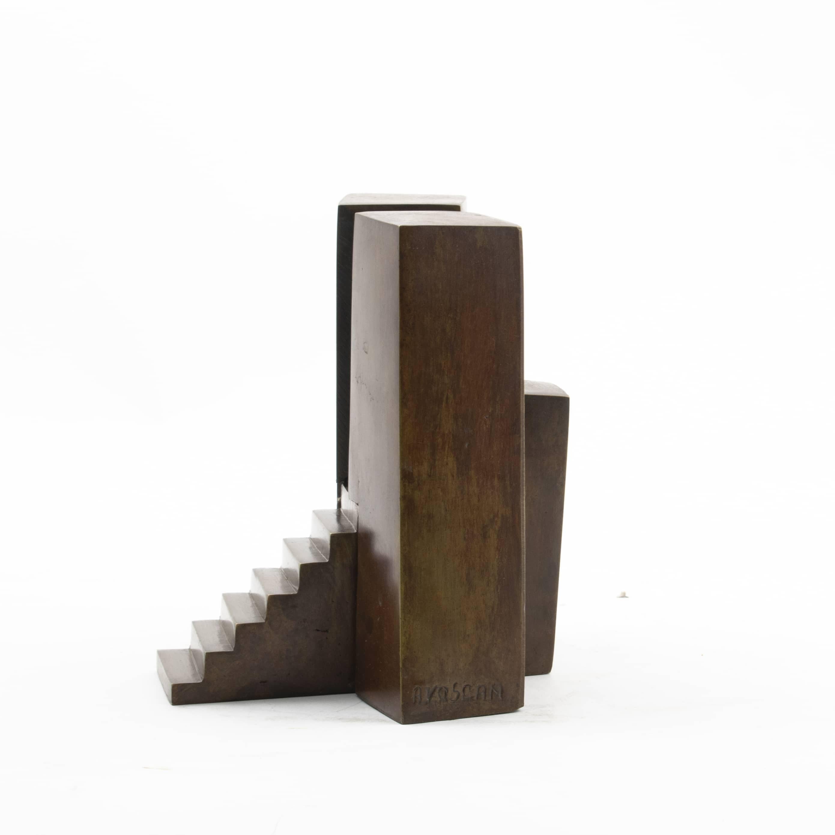 Modern Ivan Avoscan, Bronze Sculpture, Concrete Composition For Sale