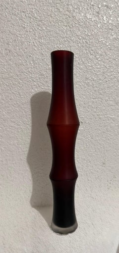 Large Murano Italian Abstract Hand Blown Arcade Glass Sculpture Ivan Baj Vase