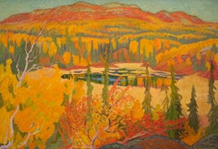 Autumn by the Pond, Kvikkjokk by Ivan Bergdahl, 1970s