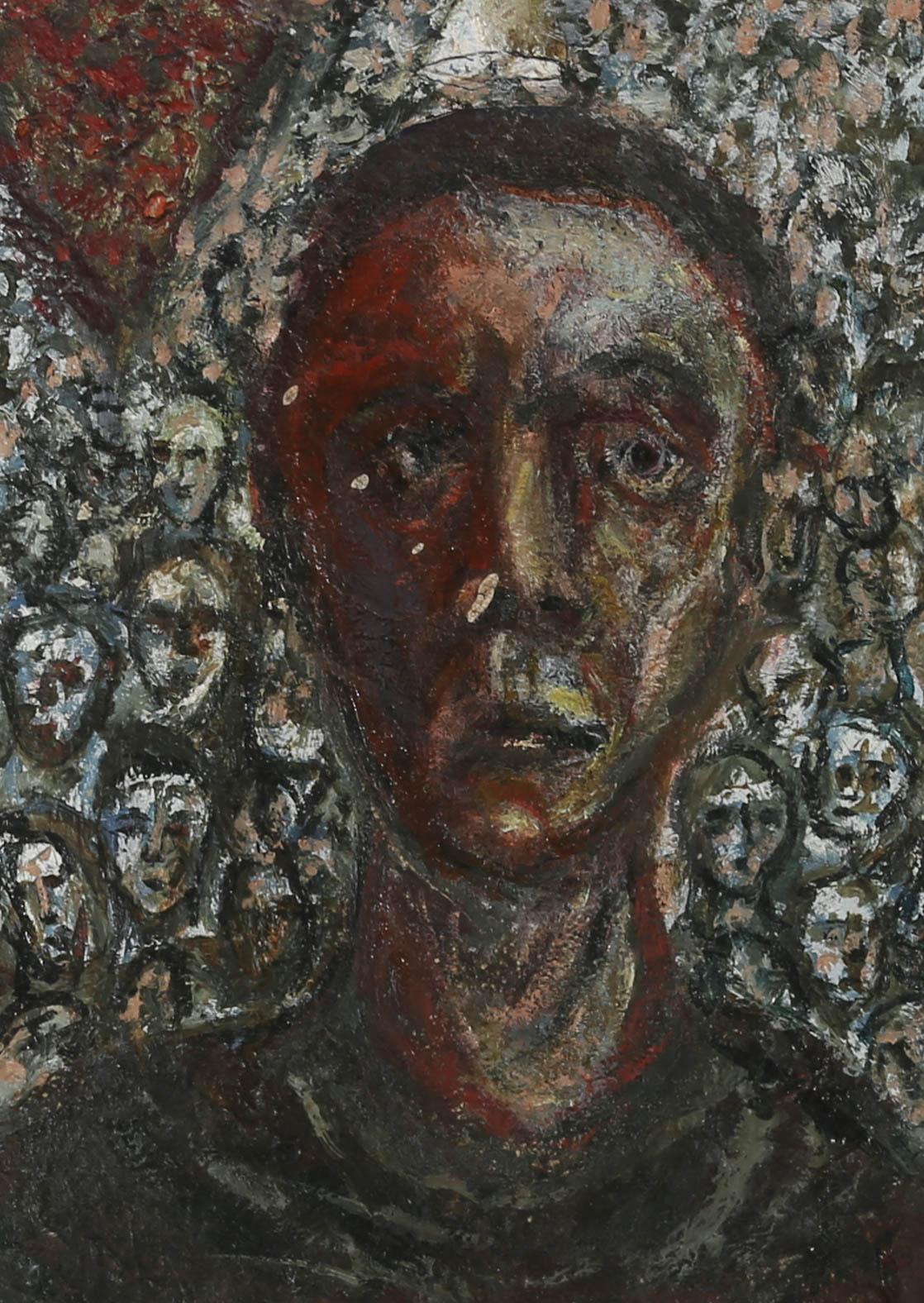 Ivan Bray (nato nel 1967) - Olio del 20° secolo, Solo nella folla 1