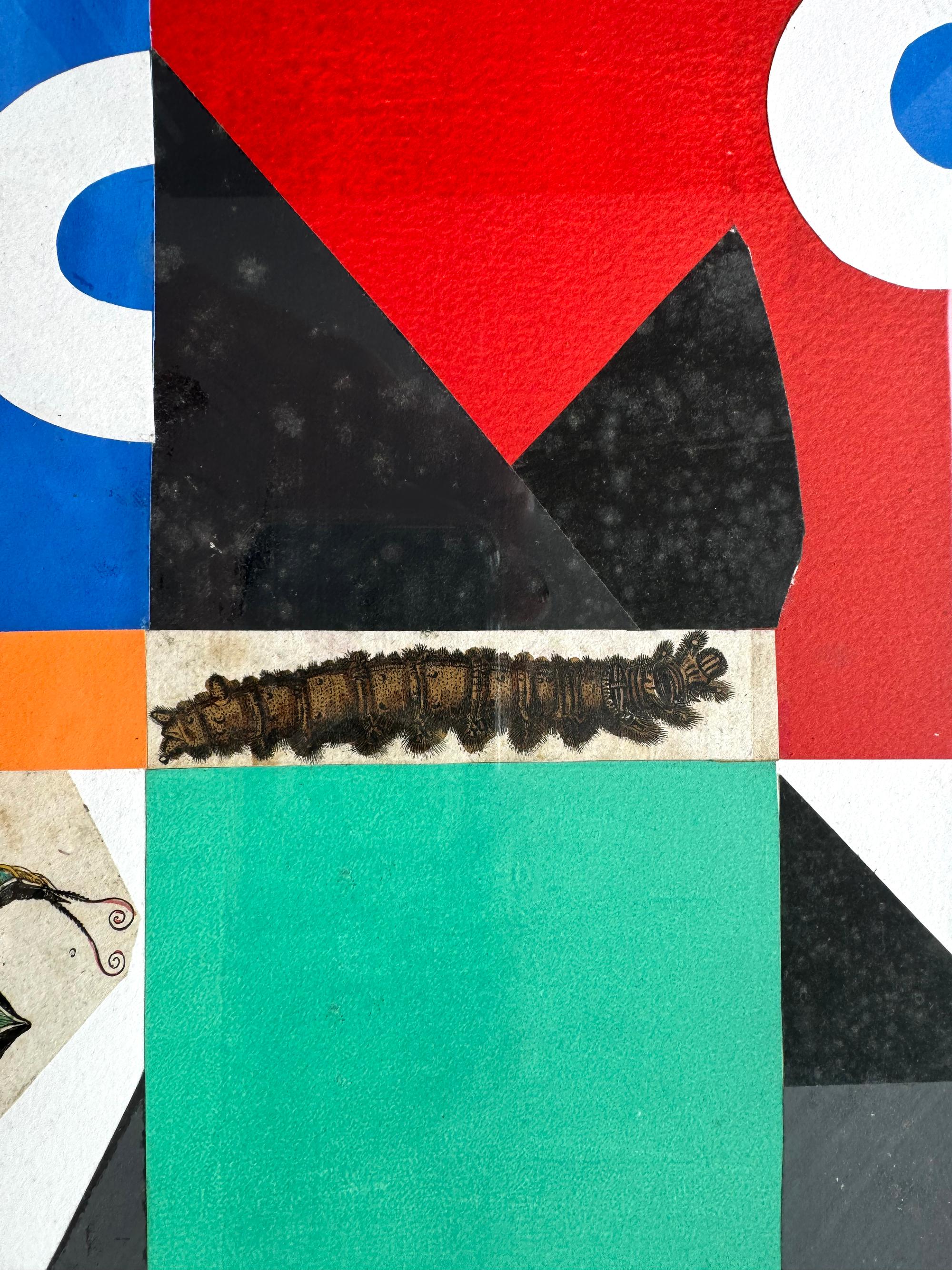Geometric Abstract Collage Flat Color 