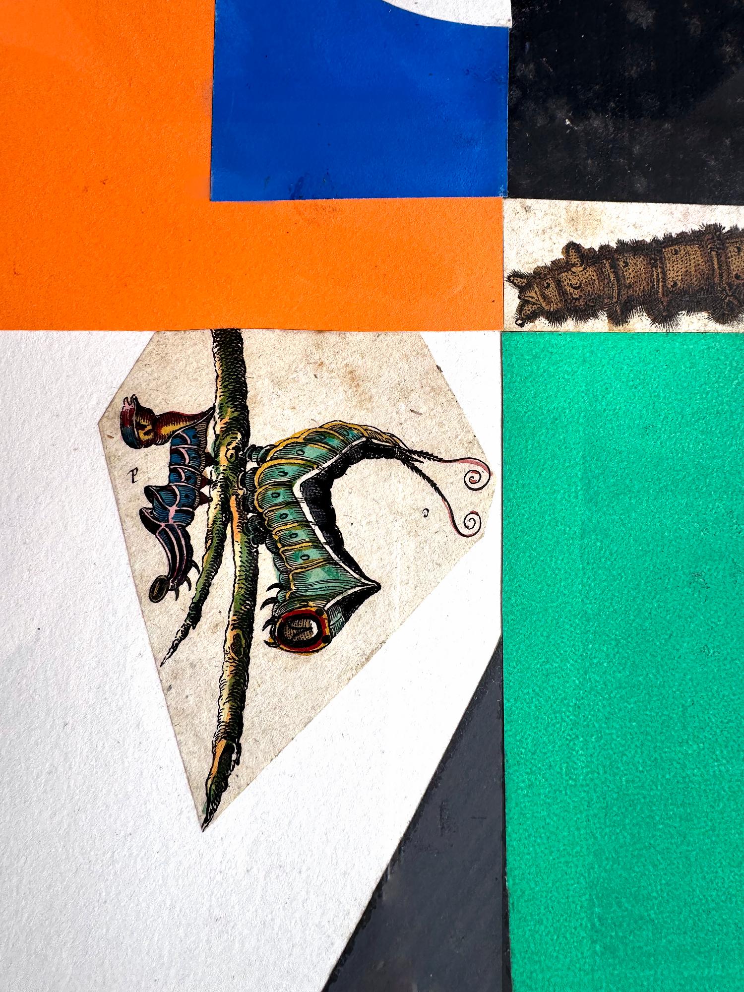 Famed graphic designer Ivan Chermayeff creates a portrait made from cut paper and magazine clippings.  Chermayeff  names it 