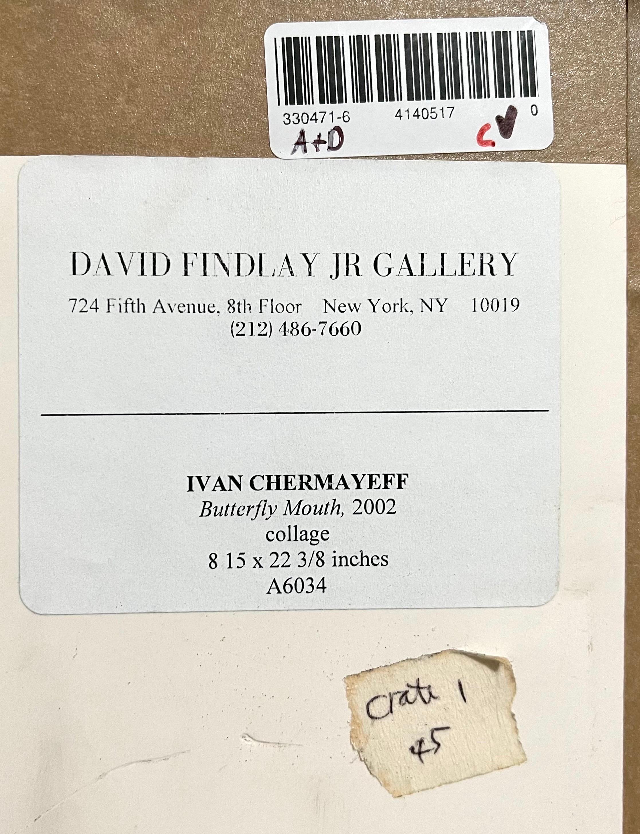 Surrealist Photo Collage Assemblage Art Butterfly Mouth Ivan Chermayeff For Sale 10