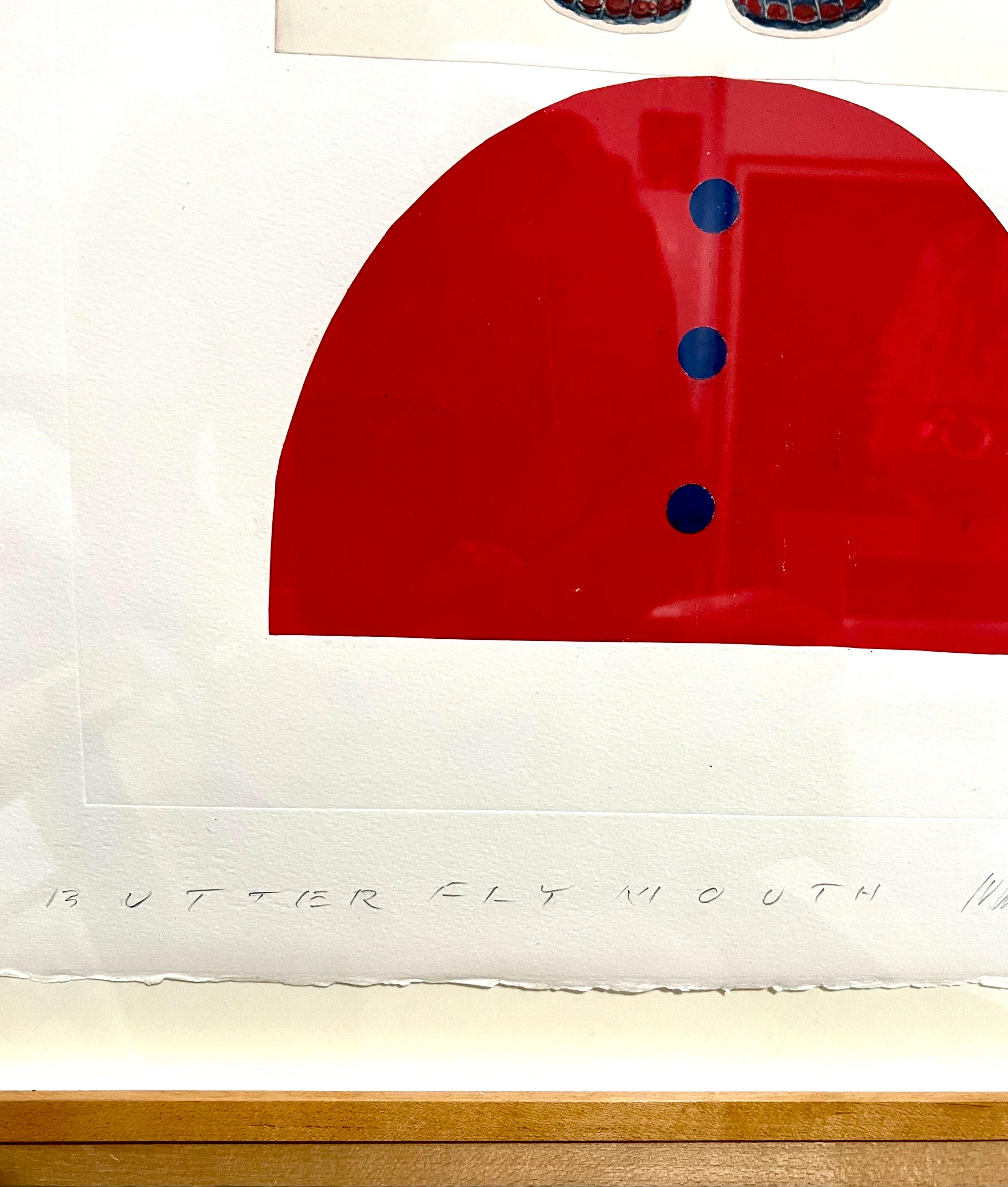 Surrealist Photo Collage Assemblage Art Butterfly Mouth Ivan Chermayeff For Sale 7