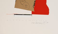 Customs Inspector, Screenprint Collage by Ian Chermayeff