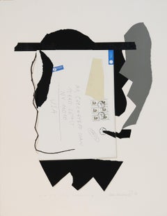 Abstrakter Hassidic-Rauch, abstrakter Siebdruck von Ivan Chermayeff