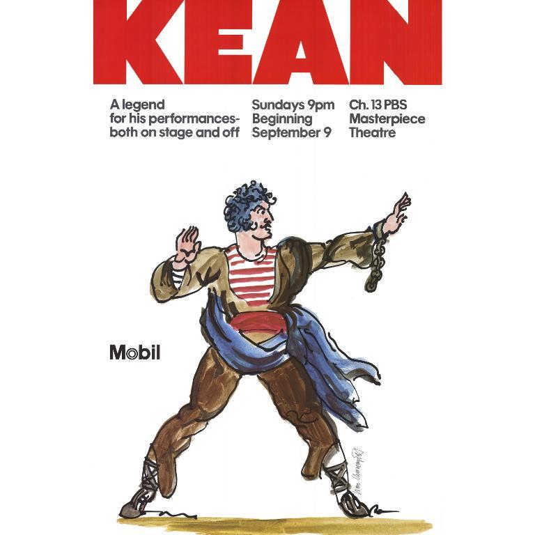 Ivan Chermayeff Portrait Print - 'Kean' 1979-