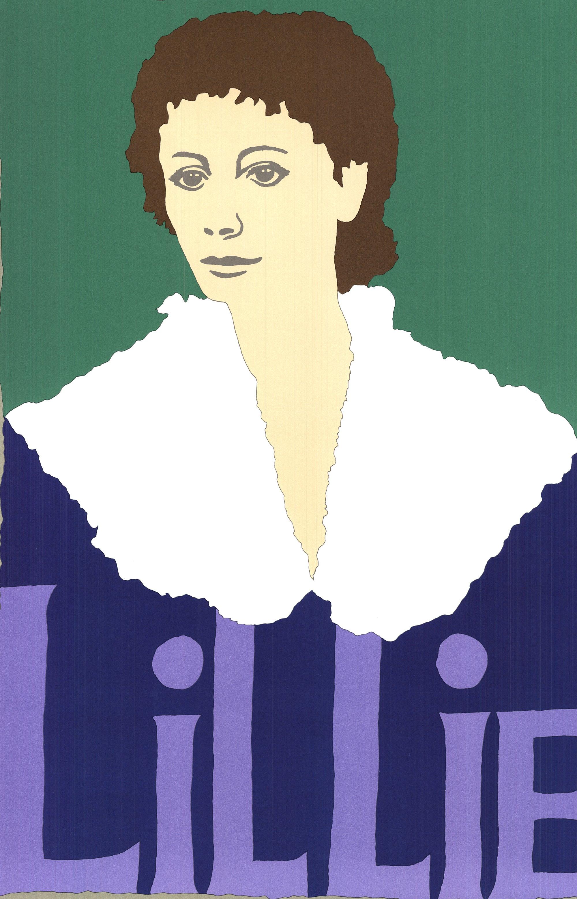 Ivan Chermayeff 'Lillie' 1979- Offset Lithograph For Sale 1